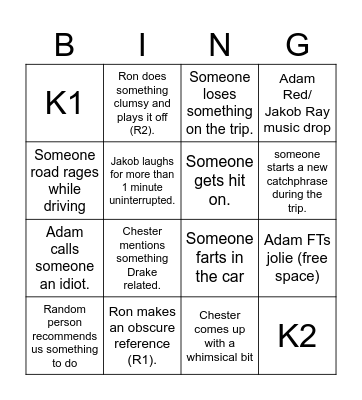 Binang Bingpo (Kyle) Bingo Card