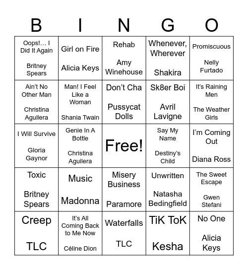 Oops!… I Bingo’d Again Bingo Card