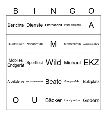 FCS Bingo Card