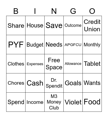 Card Maker Bingo Card
