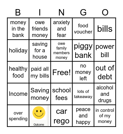 Budget Bingo Card