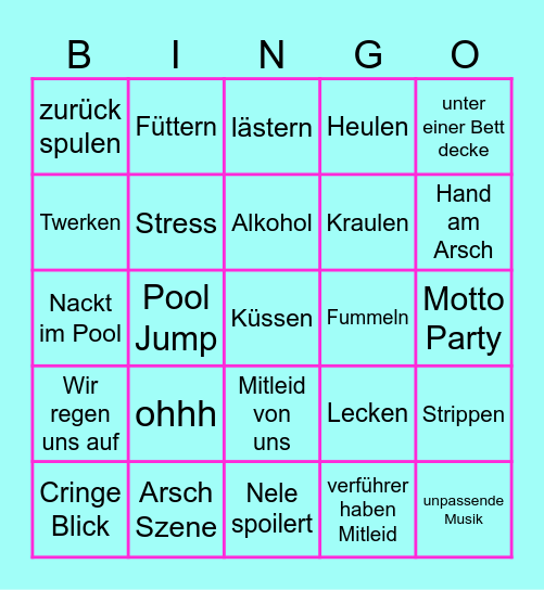 Assi TV Bingo Card