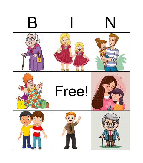 My Family Bingo Card