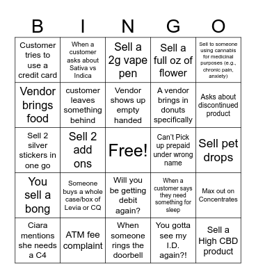 Bingo Bongo Bingo Card