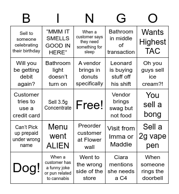 Bingo Bongo Bingo Card