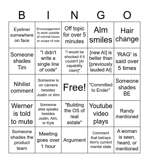 FE Powerup Bingo Card
