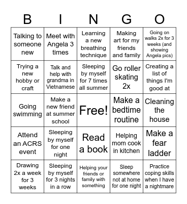 ACRS Bingo MH Bingo Card
