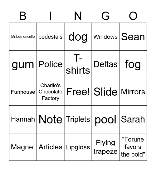 The Mystery of the Locked Rooms Bingo Card
