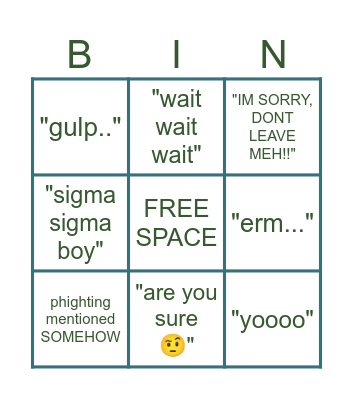 EMMA BINGO Card