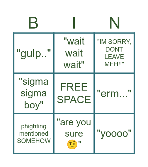 EMMA BINGO Card