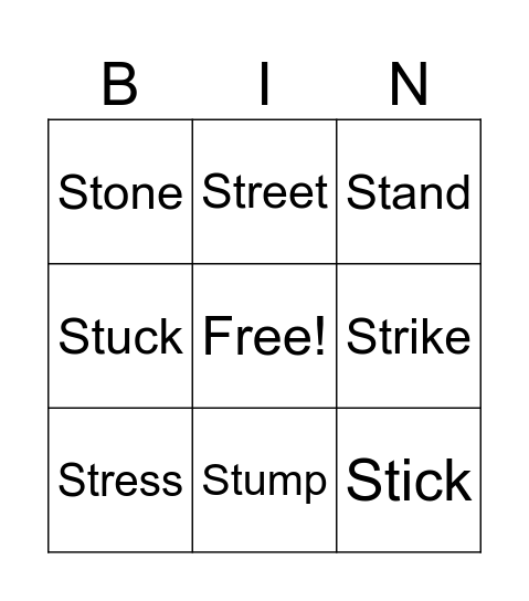 Bingo Card
