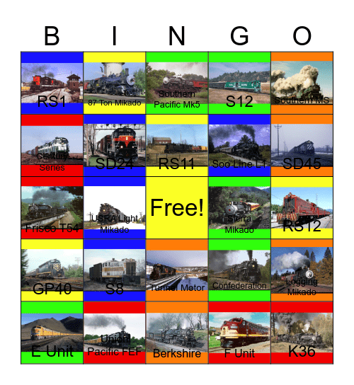 2-8-2 Mikado- The Original Owners Bingo Card