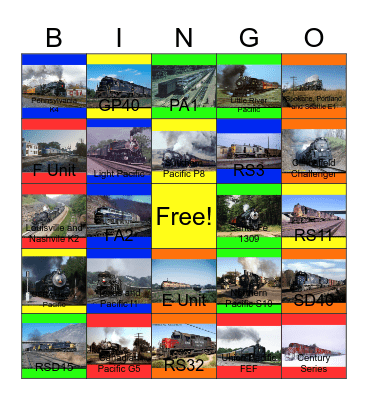 4-6-2 Pacific- The Original Owners Bingo Card