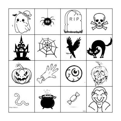 Halloween Bingo Card