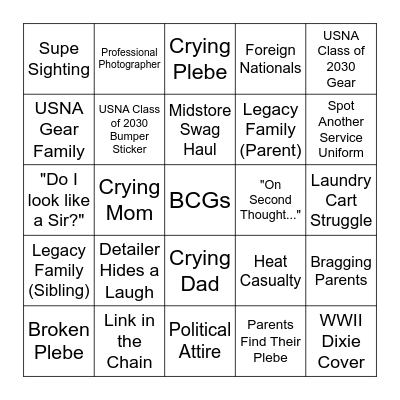 I-Day Bingo 2026 Bingo Card