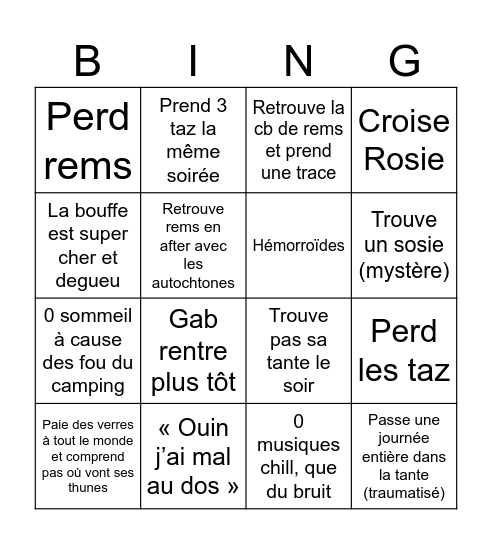 Fab Degcon Bingo Card