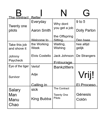 HR Bingo Card