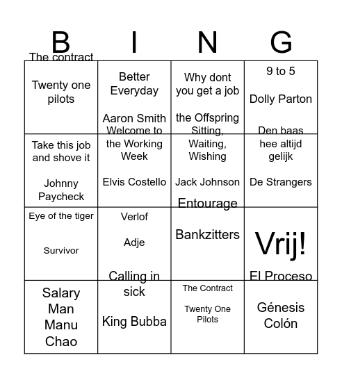 HR Bingo Card