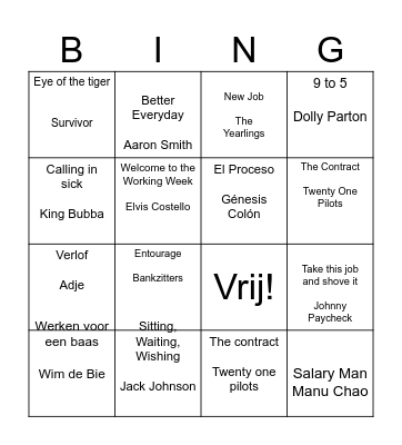 HR Bingo Card