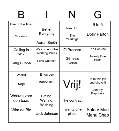 HR Bingo Card