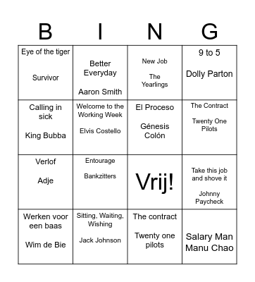 HR Bingo Card