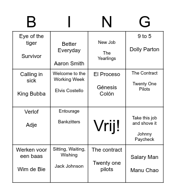 HR Bingo Card