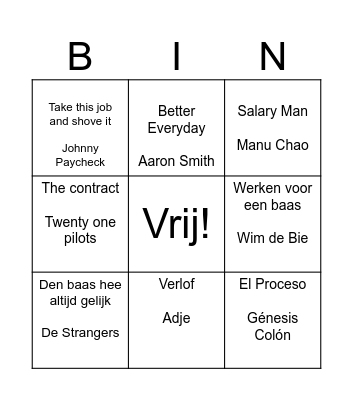 HR Bingo Card