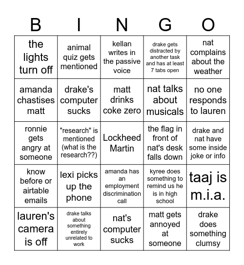 FreeState Bingo Card
