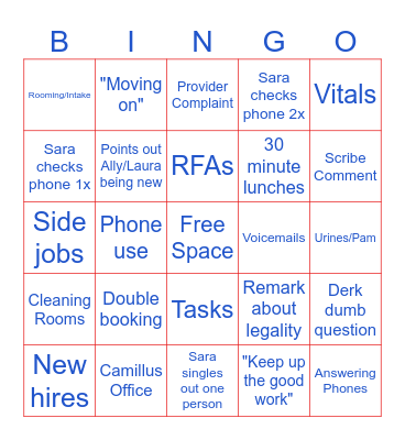 Meeting Bingo Card