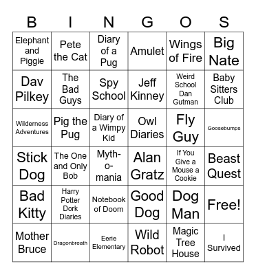 Library Bingo Card