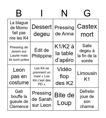 Bingo GALA Bingo Card