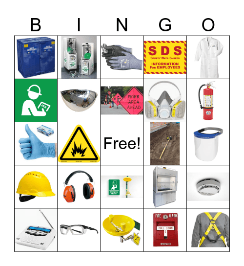 Safety Bingo Card