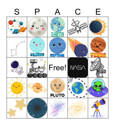 Space BINGO Card