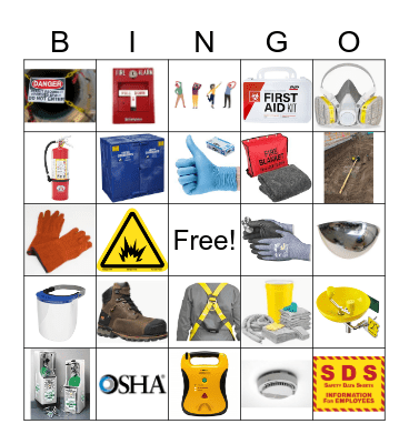 Safety Bingo Card