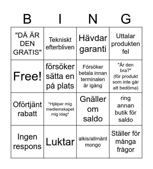 Mongobingo Card