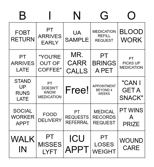 A DAY at MT. AIRY! Bingo Card