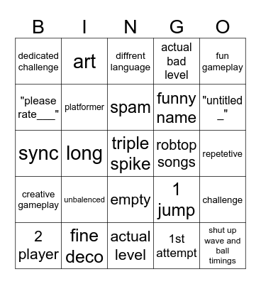 recent tab Bingo Card