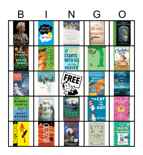 Book Bingo Card