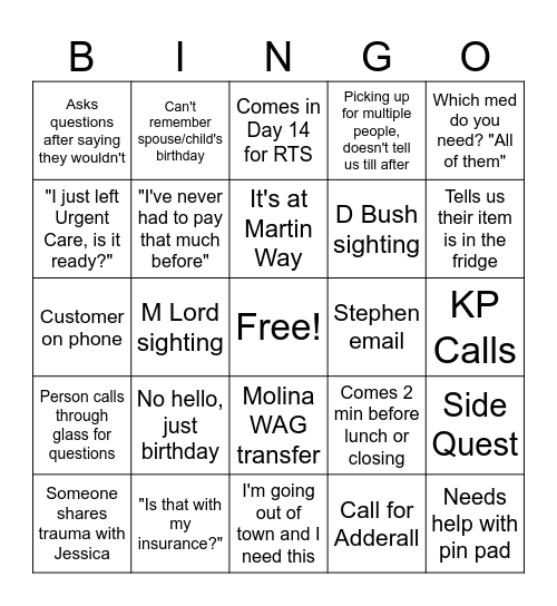 1173 Bingo Card