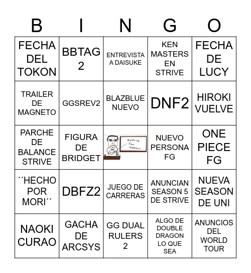 ARCSYS BINGO Card