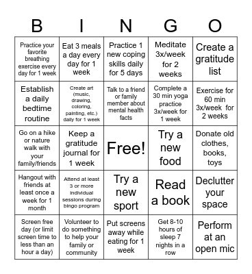 Bingo 2025 Bingo Card