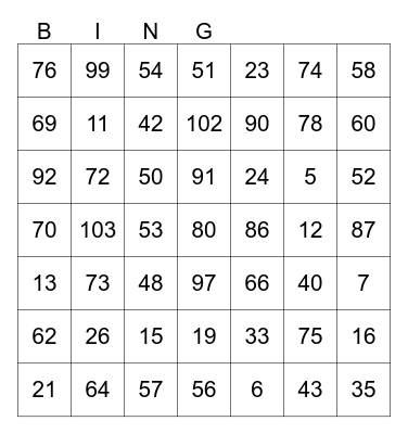 Alphabet lore trypo episodes Bingo Card