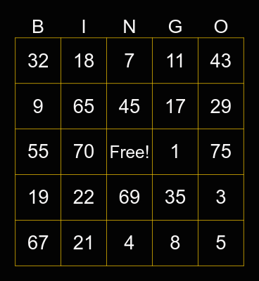 TL CHAI's BINGO BONANZA! Bingo Card