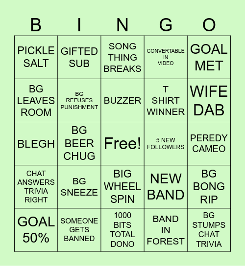 LBS BINGO Card