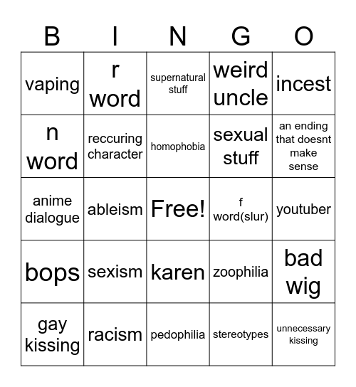 tomorrows teachings Bingo Card