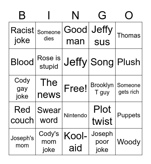 Sml Bingo Card