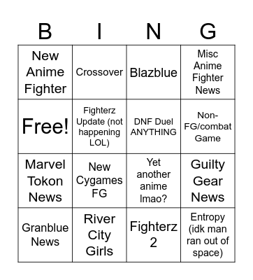 Arcsys Direct BABY Bingo Card