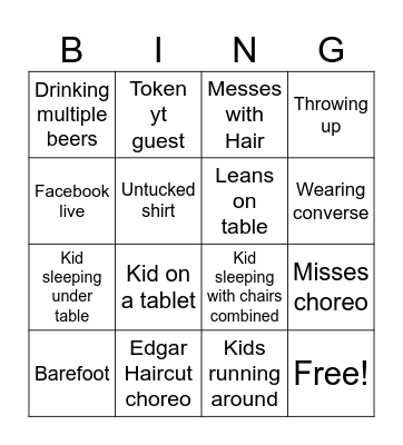 Karina 15 Bingo Card