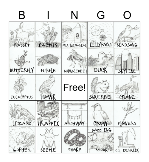 YMCA DIGITAL DETOX Bingo Card
