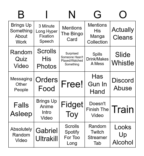 Crow Collector Bingo Card